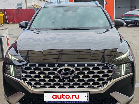 2021 Hyundai Santa Fe IV Рестайлинг, чёрный, 3500000 рублей, вид 1