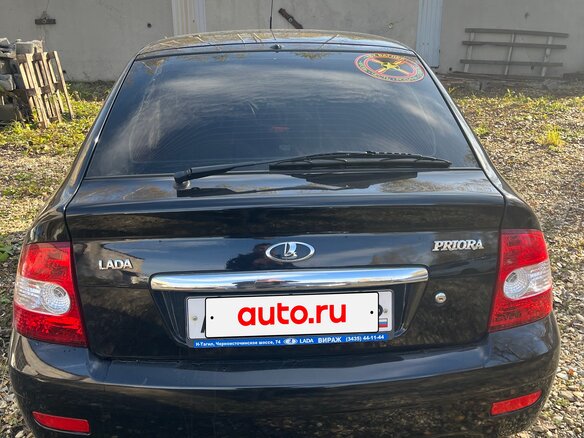 2013 Lada (ВАЗ) Priora I Рестайлинг, чёрный, 570000 рублей - вид 3