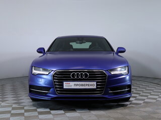 2016 Audi A7 I (4G) Рестайлинг, синий, 2190000 рублей, вид 2