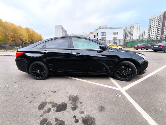 2012 Hyundai Sonata VI (YF), чёрный, 1210000 рублей - вид 3