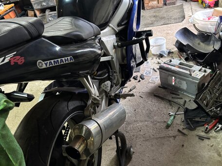 2002 Yamaha YZF-R6, синий, 259000 рублей, вид 5