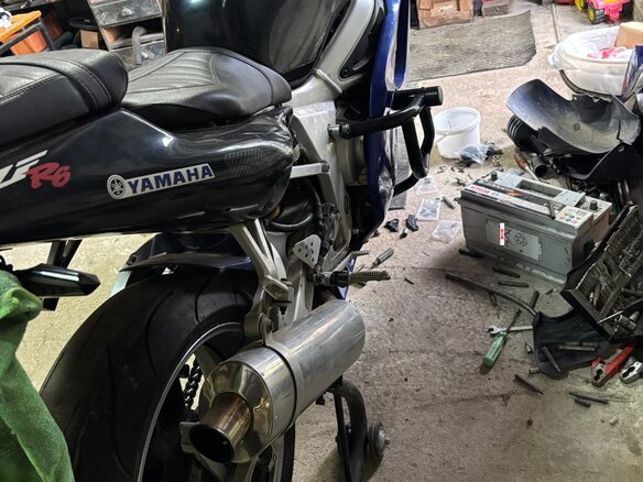 2002 Yamaha YZF-R6, синий, 259000 рублей - вид 4