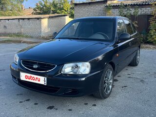 2008 Hyundai Accent ТагАЗ II, чёрный, 455000 рублей, вид 1