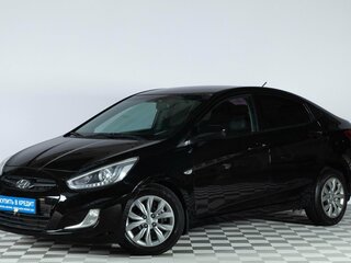 2013 Hyundai Solaris I, чёрный, 629000 рублей, вид 3