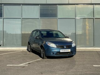 2013 Renault Sandero I, синий, 318000 рублей, вид 2