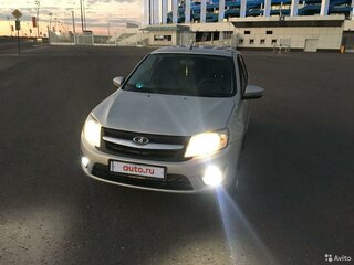 2014 Lada (ВАЗ) Granta I, серебристый, 570000 рублей, вид 2