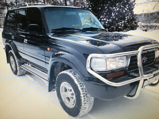 1997 Toyota Land Cruiser 80 Series Рестайлинг, чёрный, 2550000 рублей, вид 4