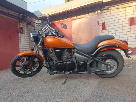2012 Kawasaki VN900 Vulcan, оранжевый, 740000 рублей, вид 2