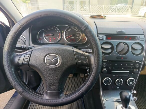 2007 Mazda 6 I (GG) Рестайлинг, синий, 700000 рублей - вид 10