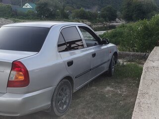 2007 Hyundai Accent ТагАЗ II, серебристый, 320000 рублей, вид 4