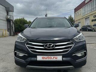 2018 Hyundai Santa Fe III Рестайлинг, синий, 1850000 рублей, вид 2