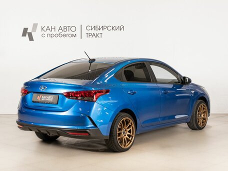 2020 Hyundai Solaris II Рестайлинг, синий, 1405000 рублей, вид 3