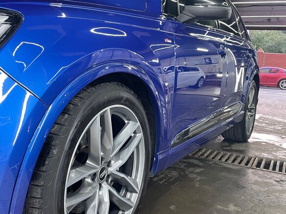 2016 Audi Q7 II (4M), синий - вид 5