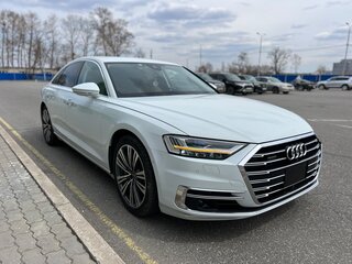2018 Audi A8 Long 60 TFSI IV (D5), белый, 6888888 рублей, вид 2
