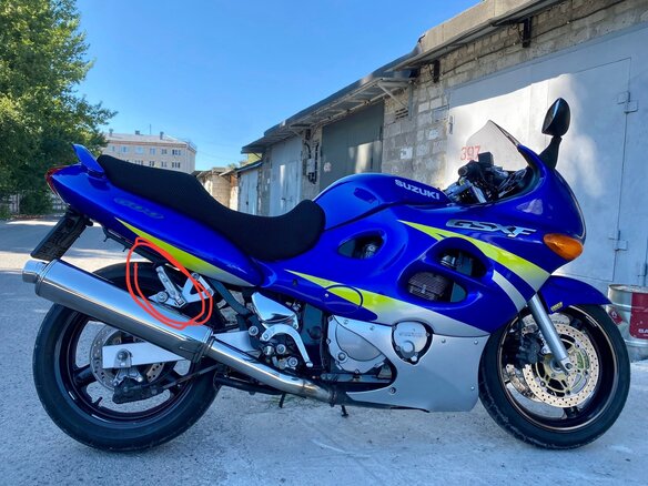 2002 Suzuki GSX 600F Katana, синий, 290000 рублей - вид 3