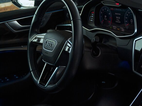 2019 Audi A6 45 TFSI V (C8), чёрный, 3600000 рублей - вид 6