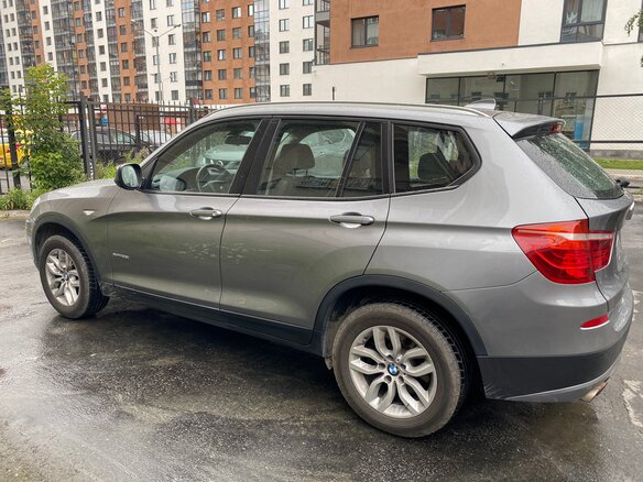 2012 BMW X3 28i xDrive II (F25), серый - вид 4