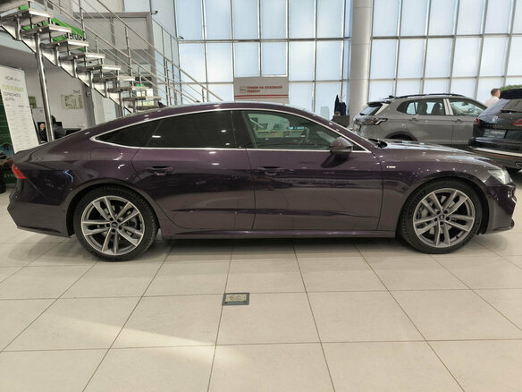 2019 Audi A7 55 TFSI II (4K), фиолетовый, 4500000 рублей - вид 3