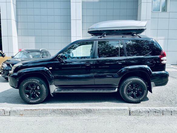 2008 Toyota Land Cruiser Prado 4-speed 120 Series Рестайлинг, чёрный - вид 4