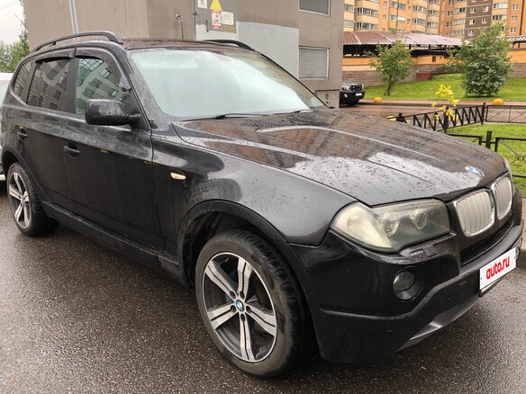 2007 BMW X3 25i I (E83) Рестайлинг, чёрный, 977000 рублей