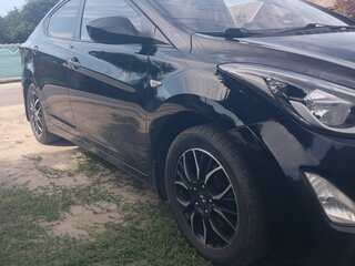 2015 Hyundai Elantra V (MD) Рестайлинг, чёрный, 1130000 рублей, вид 4