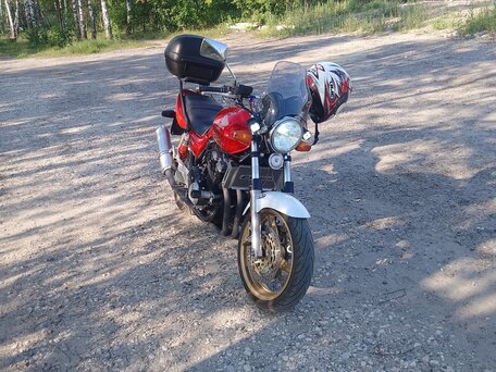2002 Honda CB 400 Super Four, красный, 299000 рублей, вид 5