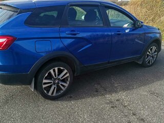 2021 Lada (ВАЗ) Vesta SW Cross I, синий, 1800000 рублей, вид 2