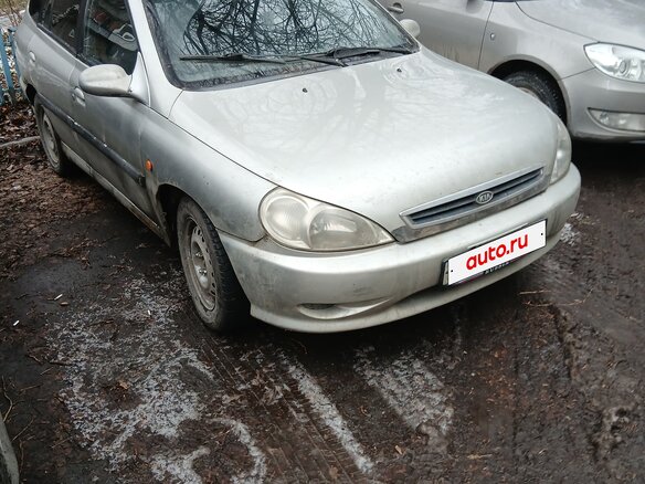 2001 Kia Rio I, серый, 130000 рублей
