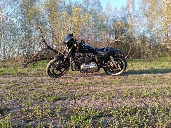 2008 Harley-Davidson Sportster 1200, чёрный - вид 3