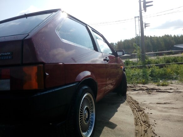 1988 Lada (ВАЗ) 2108, пурпурный, 400000 рублей - вид 2