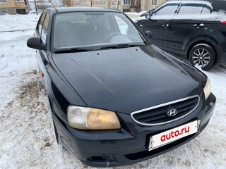 2008 Hyundai Accent ТагАЗ II, чёрный, 350000 рублей, вид 5