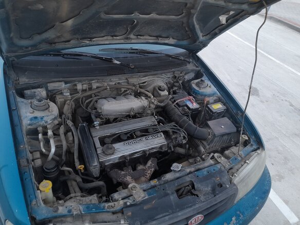 1997 Kia Sephia I Рестайлинг, синий, 99000 рублей - вид 7