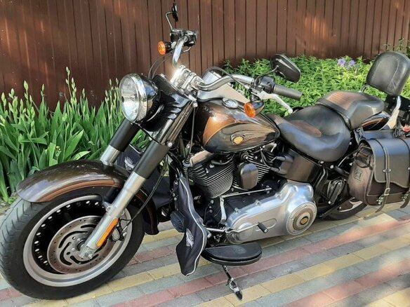 2013 Harley-Davidson Fat Boy, коричневый, 1450000 рублей - вид 12