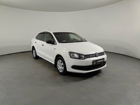 2012 Volkswagen Polo V, белый, 490751 рублей, вид 3