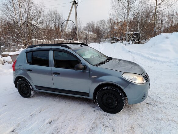 2011 Renault Sandero I, синий, 495000 рублей - вид 10