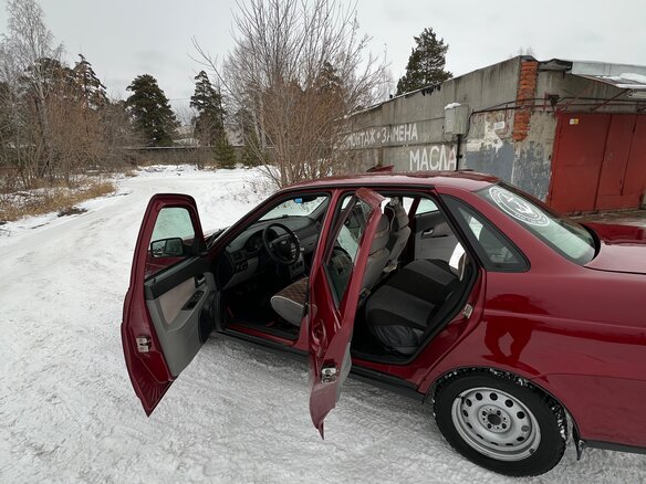 2008 Lada (ВАЗ) Priora I, красный, 400000 рублей - вид 7
