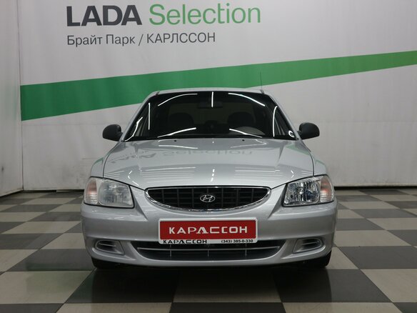 2006 Hyundai Accent ТагАЗ II, серебристый - вид 2