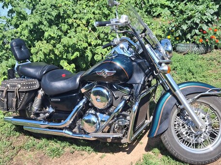 2002 Kawasaki VN1500 Vulcan, чёрный, 500000 рублей, вид 2