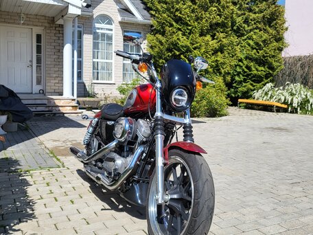 2019 Harley-Davidson Sportster 883, красный, 830000 рублей, вид 2