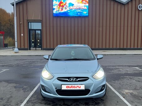 2012 Hyundai Solaris I, голубой, 450000 рублей, вид 1