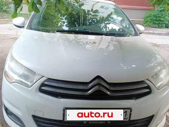 2012 Citroen C4 II, белый, 450000 рублей