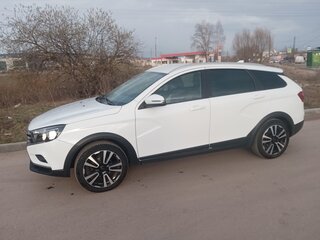 2020 Lada (ВАЗ) Vesta SW Cross I, белый, 1390000 рублей, вид 4