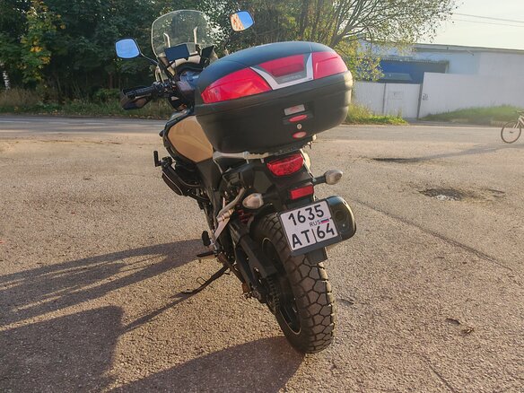 2014 Suzuki V-Strom 1000, бежевый, 650000 рублей - вид 1