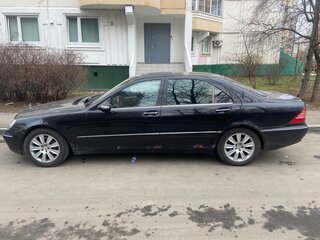 2003 Mercedes-Benz S-Класс 350 Long IV (W220) Рестайлинг, чёрный, 600000 рублей, вид 3