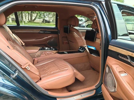 2021 Genesis G90 Limousine I Рестайлинг, синий, 5500000 рублей, вид 2
