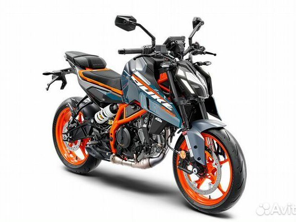 2025 KTM 390 Duke, синий - вид 3