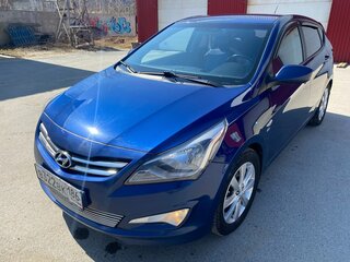 2015 Hyundai Solaris I Рестайлинг, синий, 1250000 рублей, вид 1