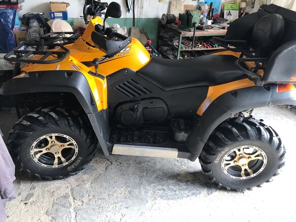 2014 CFMoto CF600-X6, золотистый - вид 2