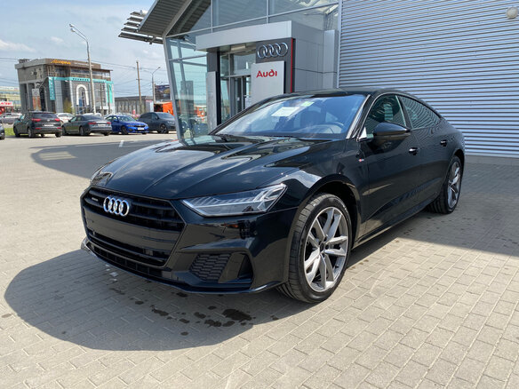 2021 Audi A7 55 TFSI II (4K), чёрный