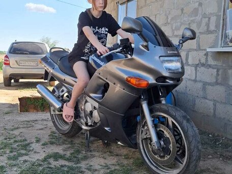 1999 Kawasaki ZZR 400, серебристый, 190000 рублей, вид 2